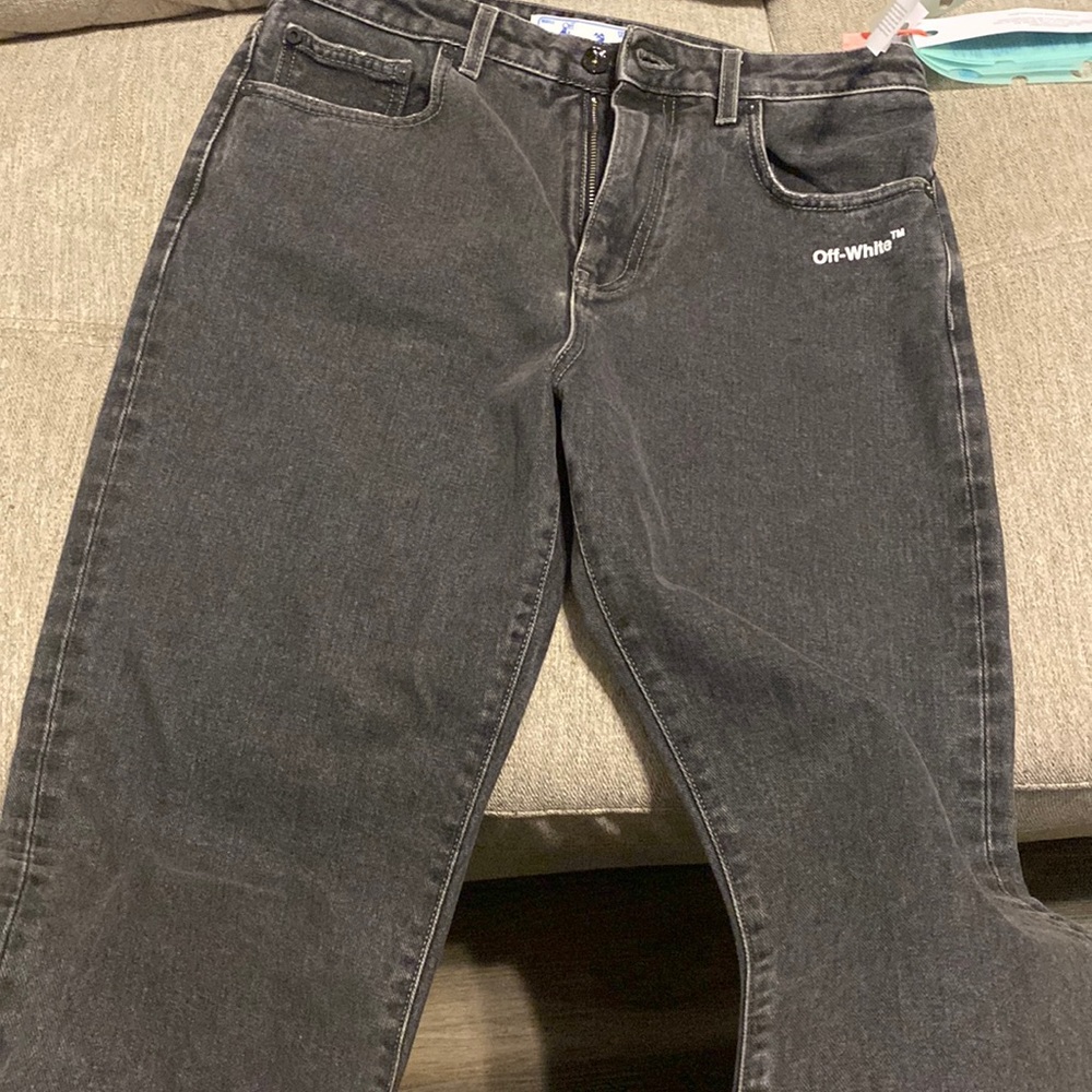 Off_White dark grey denim pants- Size 30- NO STRETCH